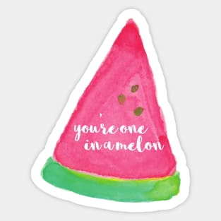 Youre One in a Melon Sticker